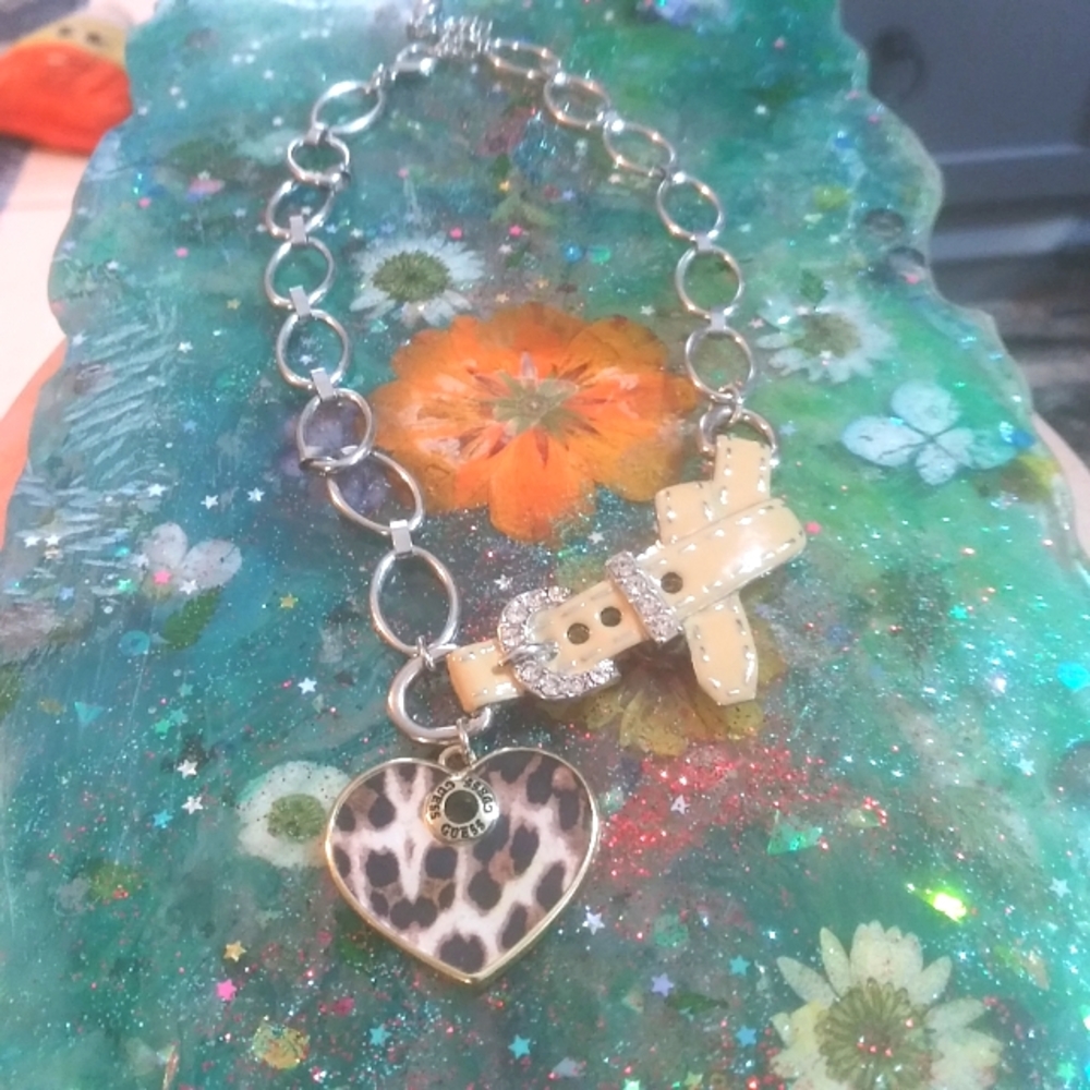 Great Guess Heart with Buckle Necklace